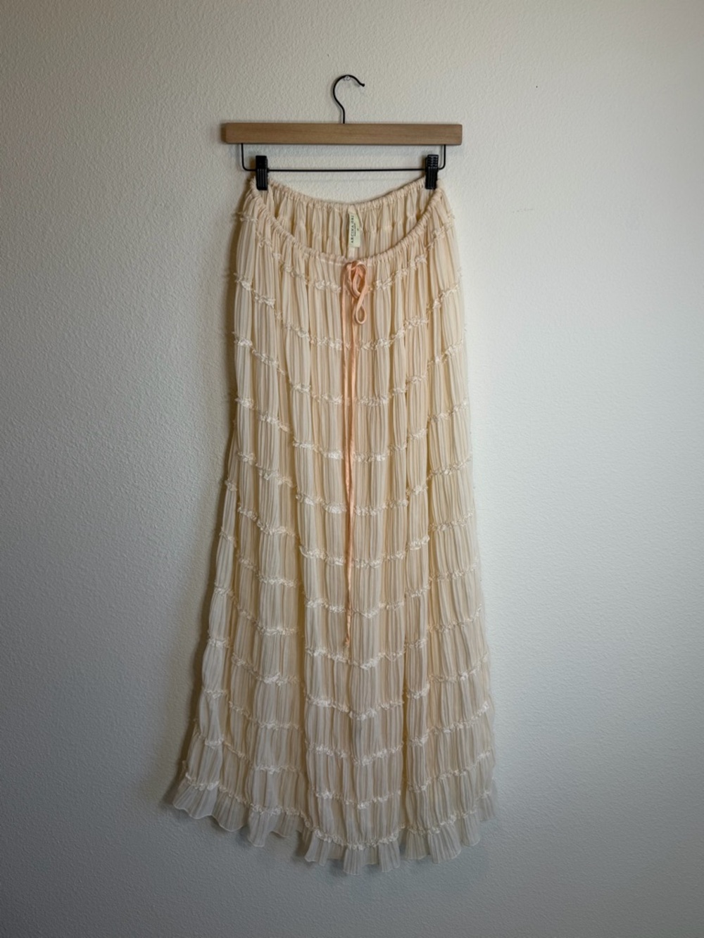 Arcina Ori Viral Cream Boho Maxi Skirt